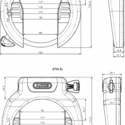 ABUS - Antivol De Cadre 4750 X / XL -Accessoires Pour Vélos Soldes abus antivol cadre 4750 x xl 3 3840x2160