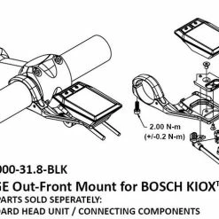 K-Edge - Support Out-Front Pour écran Bosch Kiox -Accessoires Pour Vélos Soldes k edge support out front ecran bosch kiox 3 3840x2160