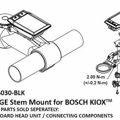K-Edge - Support De Potence Pour écran Bosch Kiox -Accessoires Pour Vélos Soldes k edge vorbau displayhalter bosch kiox montagehinweis 3840x2160