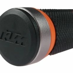 KTM - Poignées Lock-on Freeride Orange/noir -Accessoires Pour Vélos Soldes ktm poignees lock on freeride orange noir capuchon de protection 3840x2160