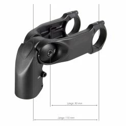 KTM - Potence Ajustable 0-60° Avec Support Pour écran Bosch Kiox -Accessoires Pour Vélos Soldes ktm vorbau kiox 90mm winkelverstellbar masse 3840x2160