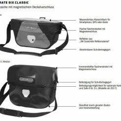 Ortlieb - Sacoche De Guidon Ultimate Six Classic 5L -Accessoires Pour Vélos Soldes ortlieb sacoche guidon ultimate sic classic 5 l 13 3840x2160