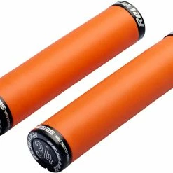 Reverse Components Reverse - Poignées Seismic Ergo Lock On Ø34 Mm X 145 Mm -Accessoires Pour Vélos Soldes reverse poignees seismic ergo lock on 34mm orange noir 3840x2160