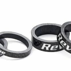 Reverse Components Reverse - Set D'entretoises De Direction Carbone 10mm / 5mm 1 1/8" (noir)
