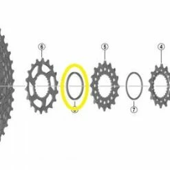 Shimano - Bague D'espacement B Pour Cassette SLX CS-M7100