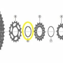 Shimano - Entretoise Y-0GX00310 Pour Cassette XT CS-M8100