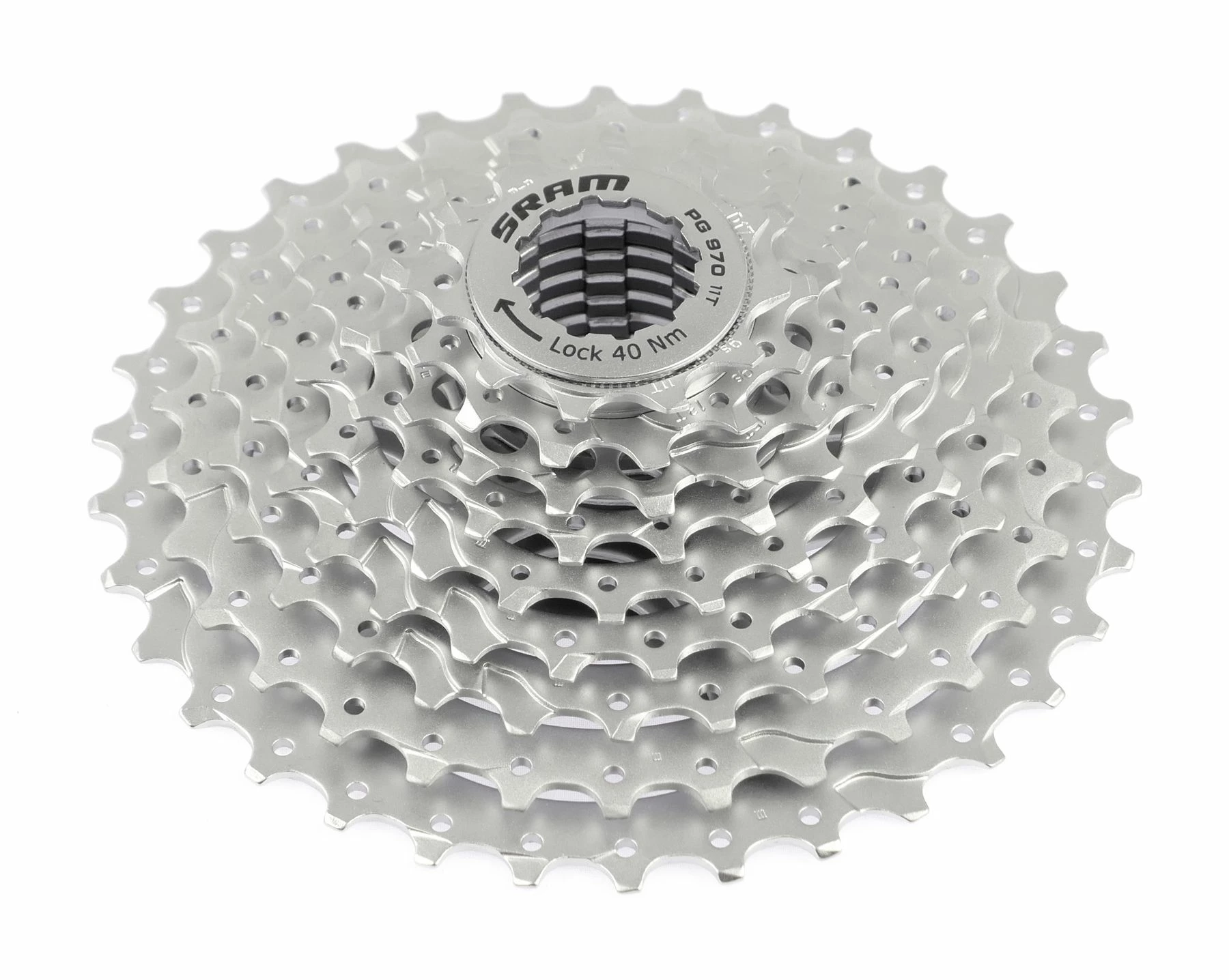 Sram - Cassette PG-970 Dual-Drive 9 Vitesses 11-34 Dents 3 Sram - Cassette PG-970 Dual-Drive 9 Vitesses 11-34 Dents