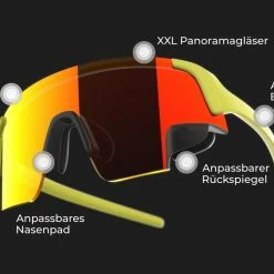 TriEye View Sport High Definition - Lunettes De Soleil Avec Rétoviseur Intégré -Accessoires Pour Vélos Soldes trieye view sport high definition lunettes soleil retroviseur 3 3840x2160